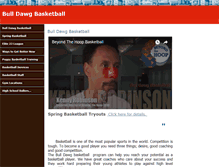 Tablet Screenshot of bulldawgbasketball.com